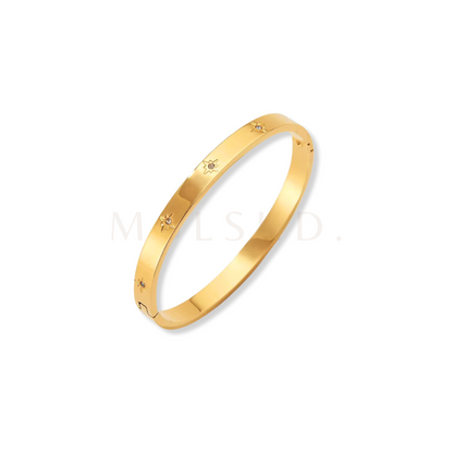 Wide Stars Bangle