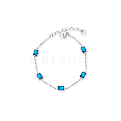 Blue Stones Bracelet Silver