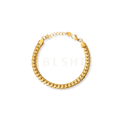 Thick Pressed Chain Bracelet