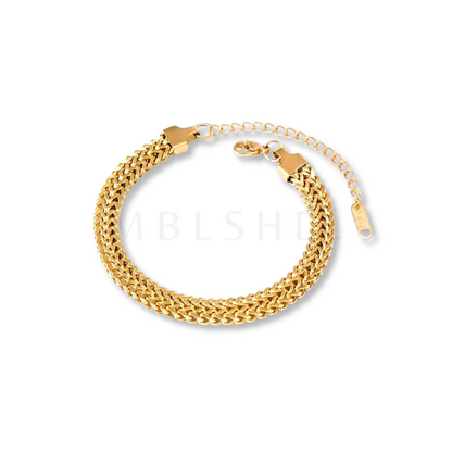 Wide Box Chain Bracelet