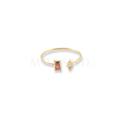 Red & Yellow Open Ring